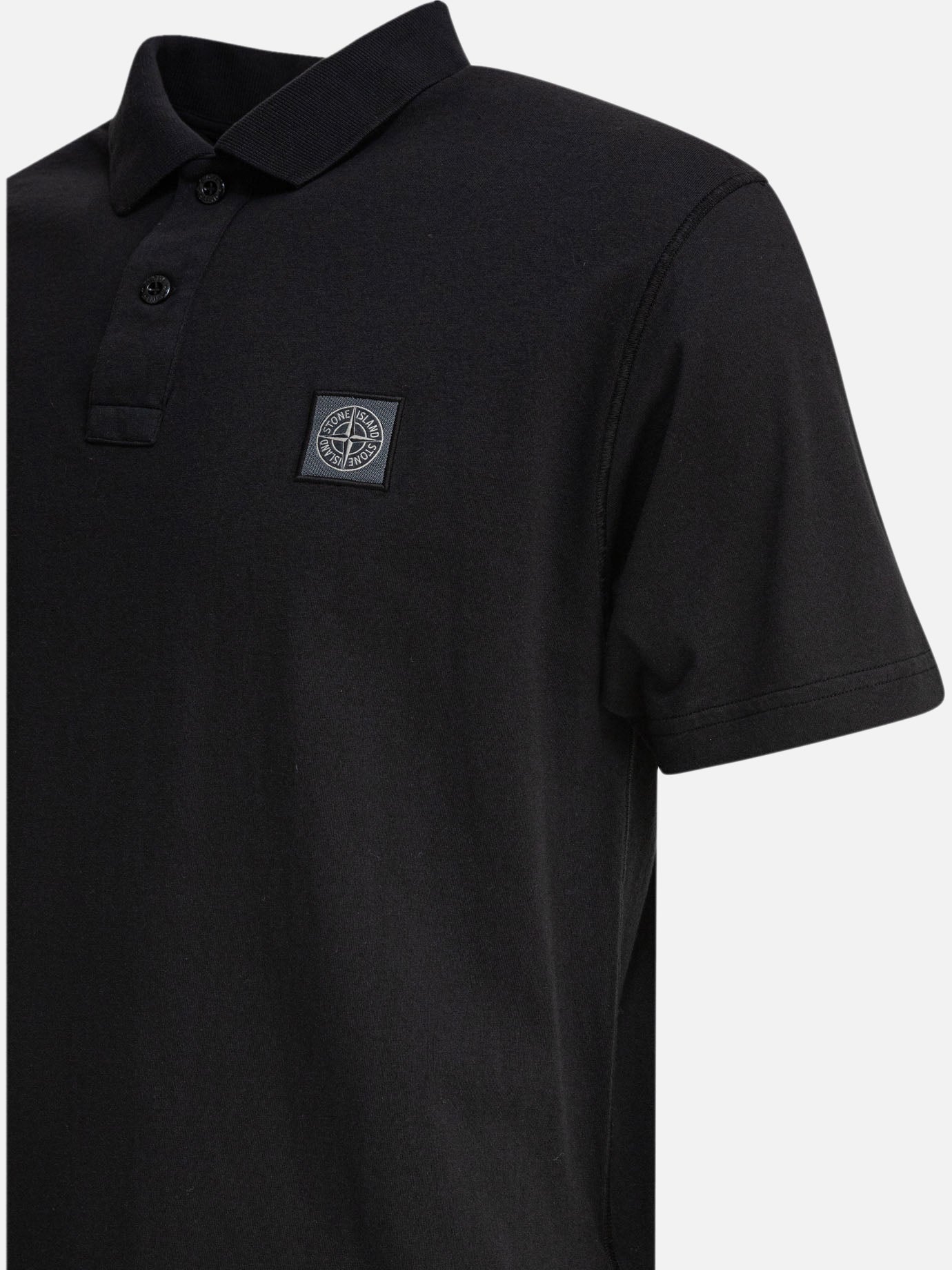 Stone Island Cotton jersey polo shirt 18185037_S Black 4