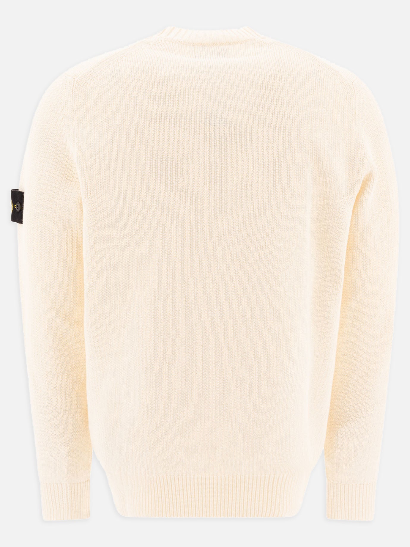 Stone Island Raw hand organic cotton crewneck sweater 10422138_M White 2