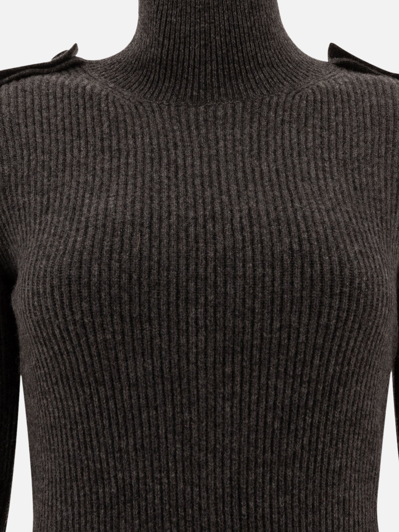 Alexander McQueen Ribbed mini dress 14418574_M Grey 3