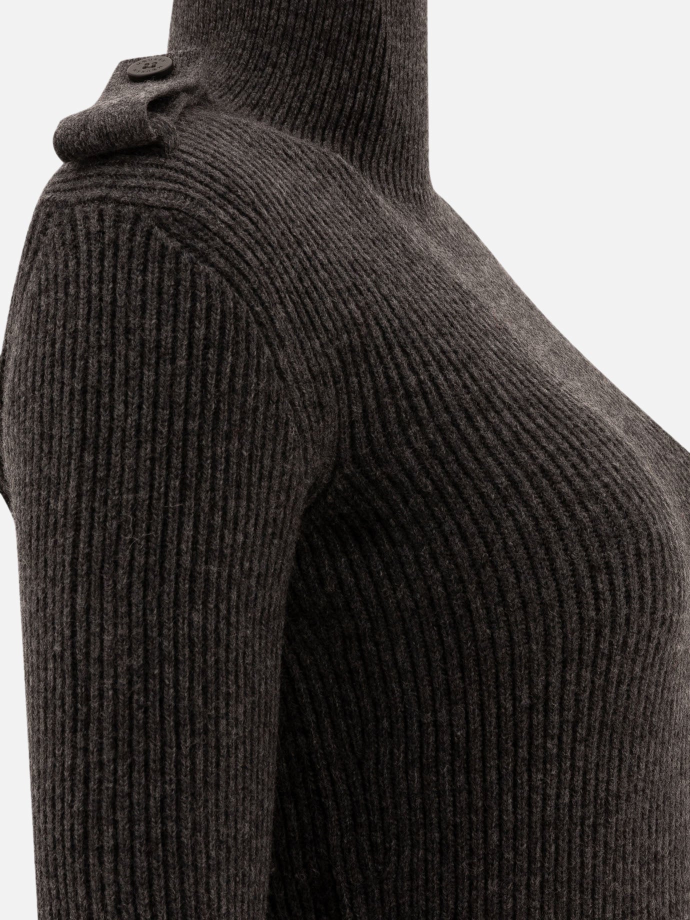 Alexander McQueen Ribbed mini dress 14418574_M Grey 4
