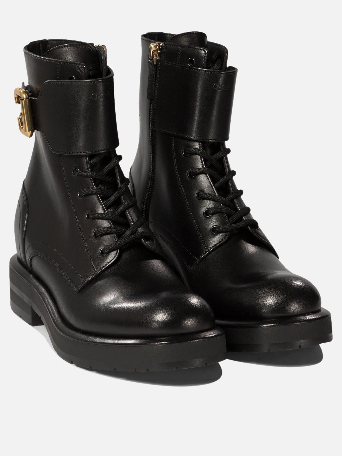 Chloé "Coddington" combat boots 10166683_36 Black 2