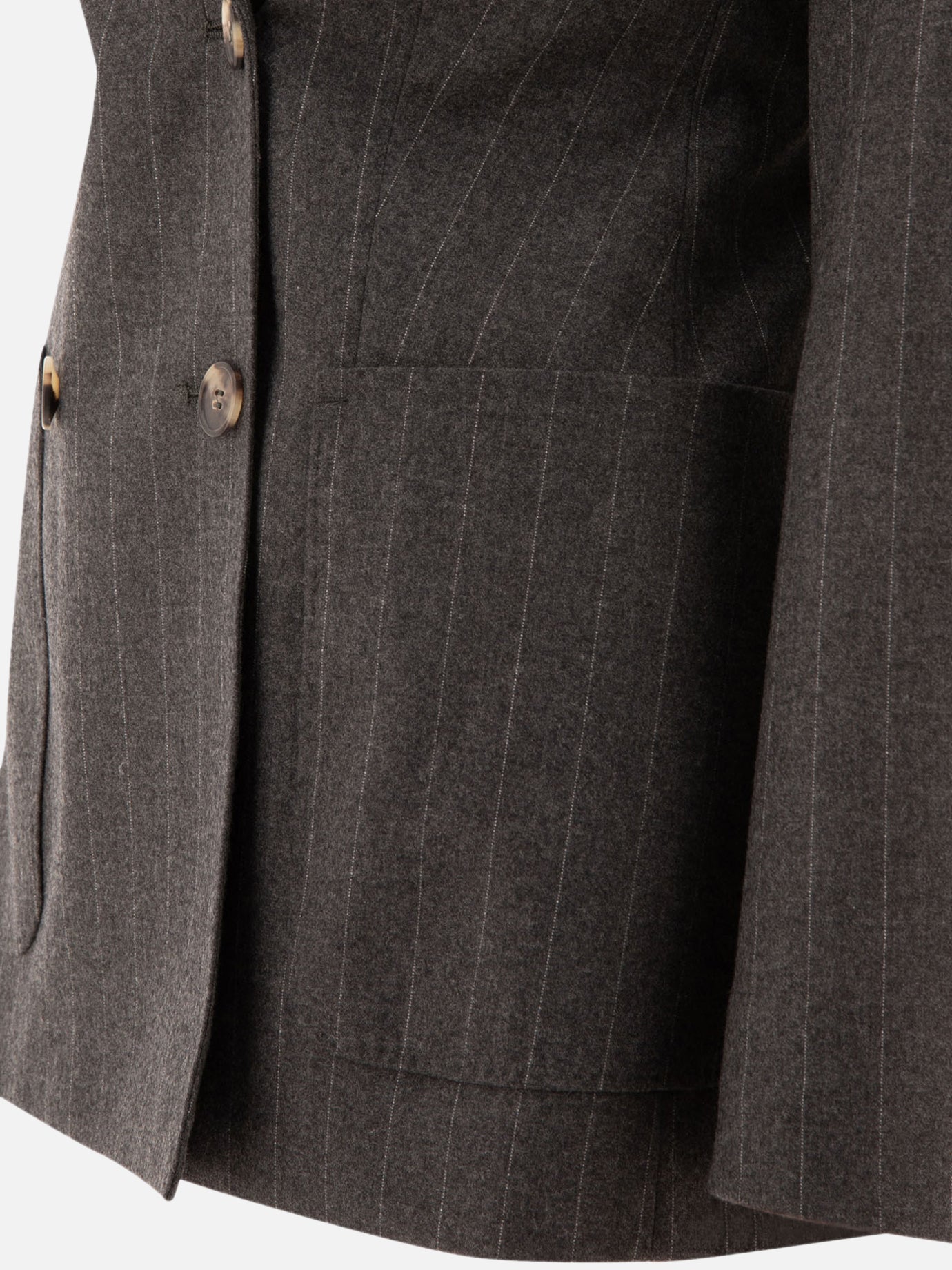 Max Mara "Maracas" pinstriped blazer 18847078_42 Grey 4
