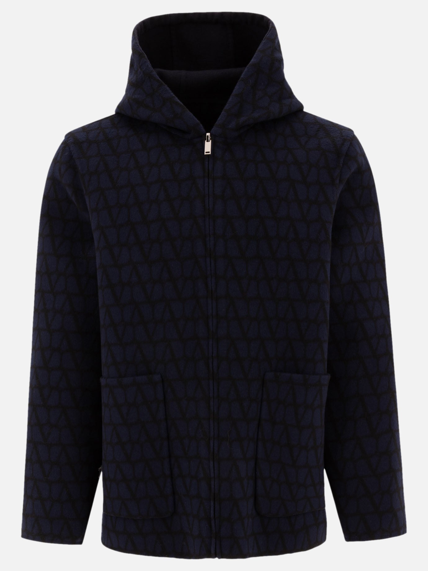 Valentino Reversible hoodie-style coat 17155695_48 Blue 2