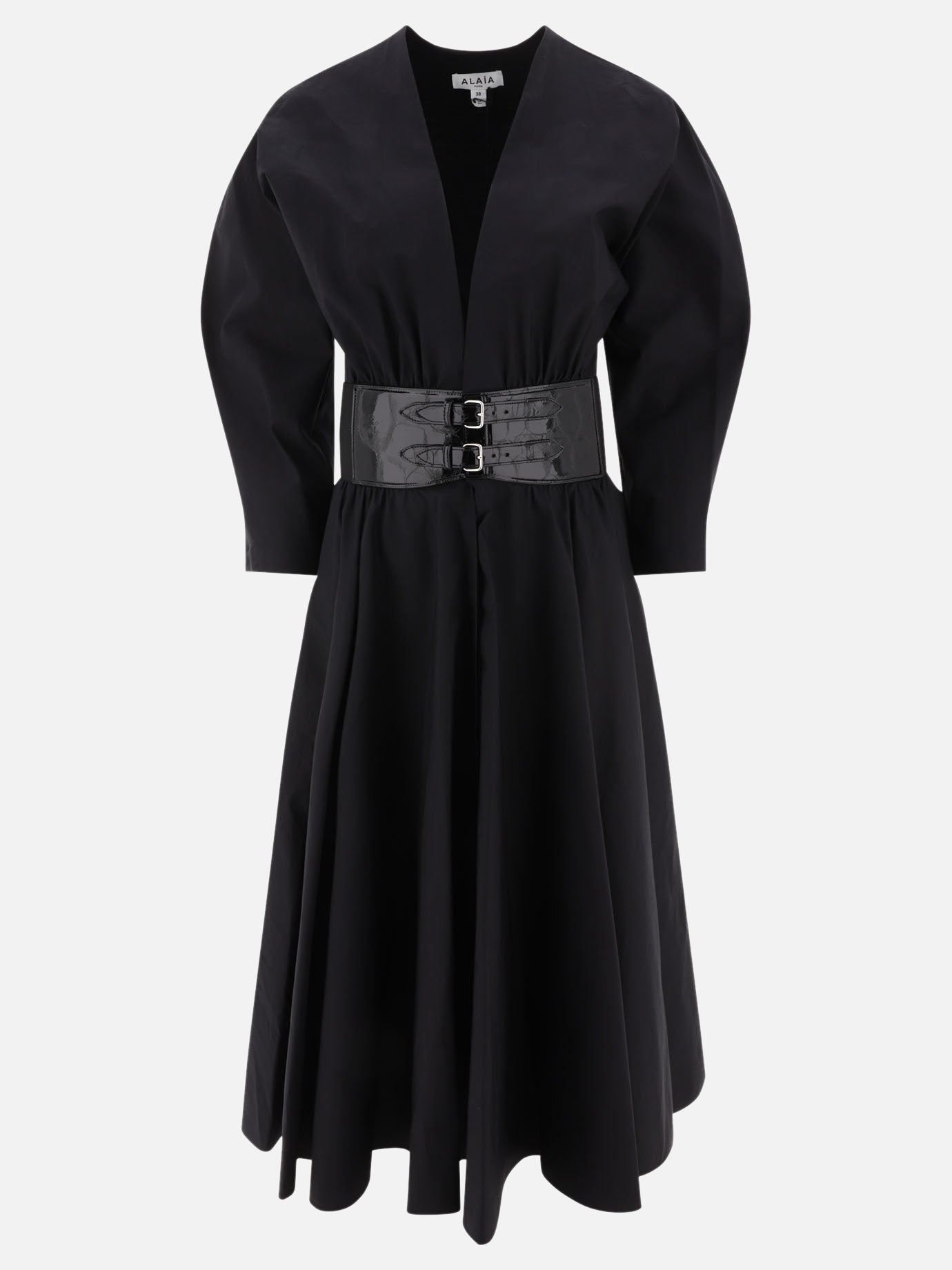 Long dresses Solid colour  Black - Alaïa Women | PDP | VIETTI Online Store | thumbnail