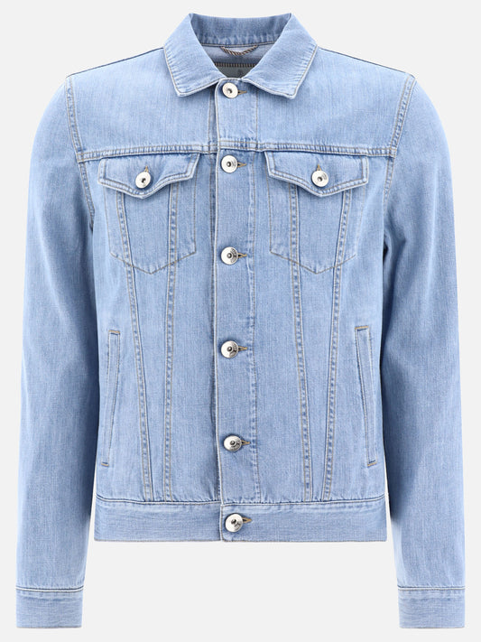 Denim jackets 100% cotton  Light blue - Brunello Cucinelli Men | PLP | VIETTI Online Store 

