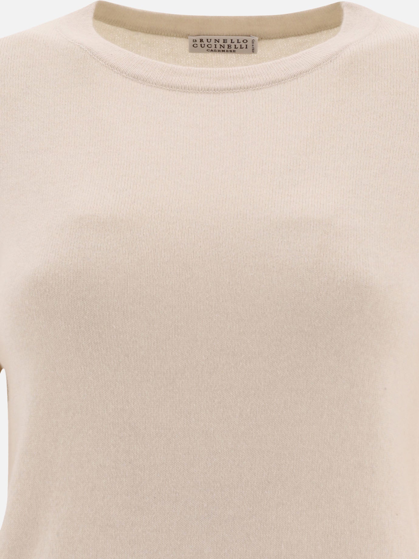 Crewneck sweaters 100% cashmere  Beige - Brunello Cucinelli Women | PDP | VIETTI Online Store | Zoom-Modal_3
