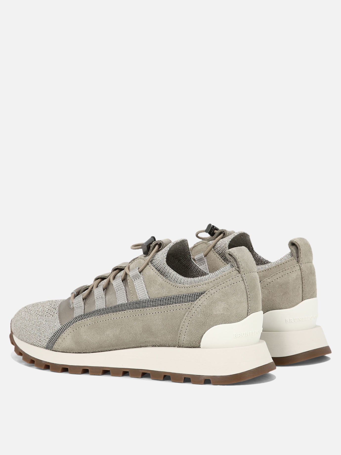 Low top sneakers 77% viscose 23% polyammide - 100% rubber  Beige - Brunello Cucinelli Women | PDP | VIETTI Online Store | Zoom-Modal_4
