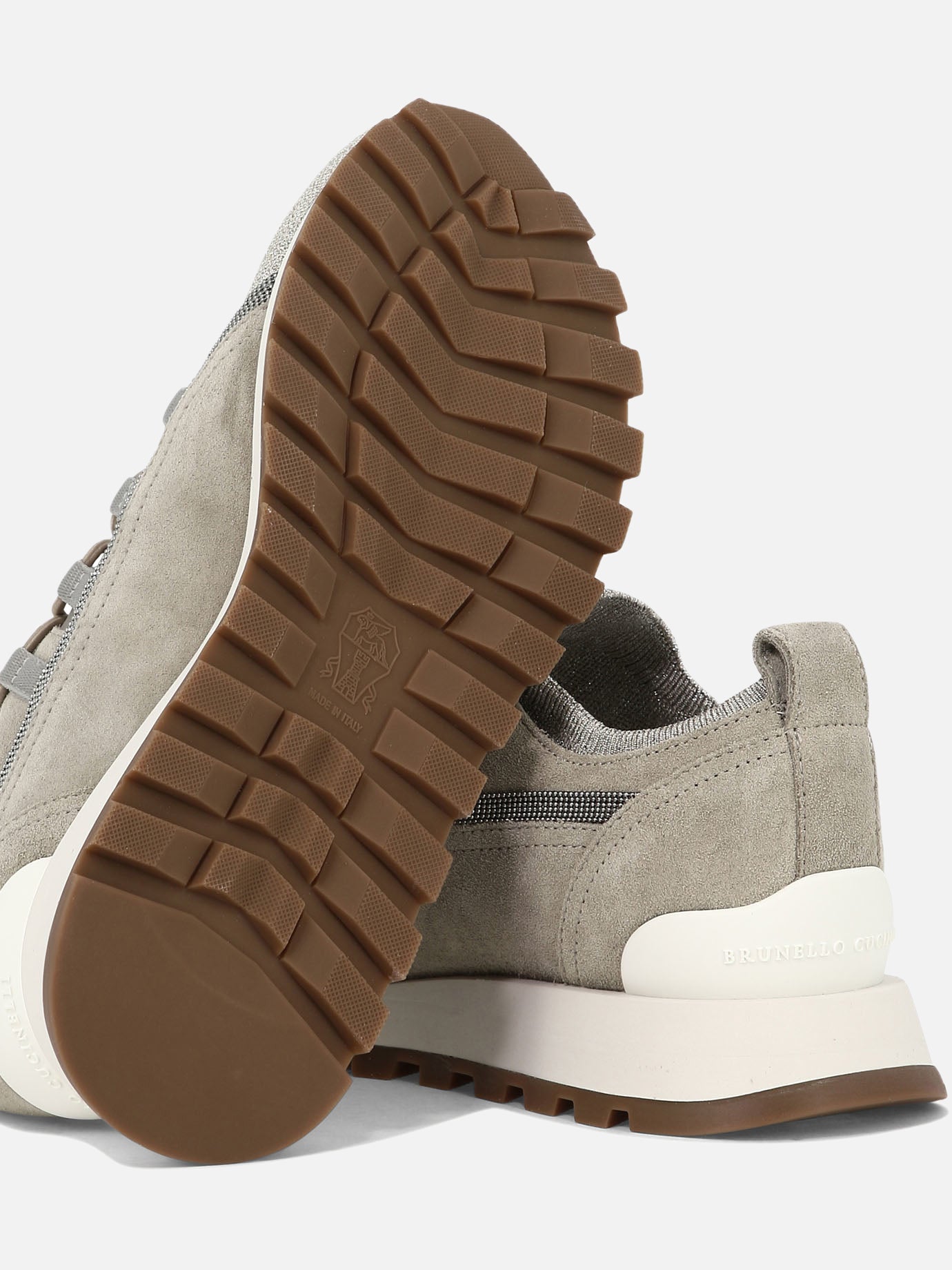 Low top sneakers 77% viscose 23% polyammide - 100% rubber  Beige - Brunello Cucinelli Women | PDP | VIETTI Online Store | thumbnail_5