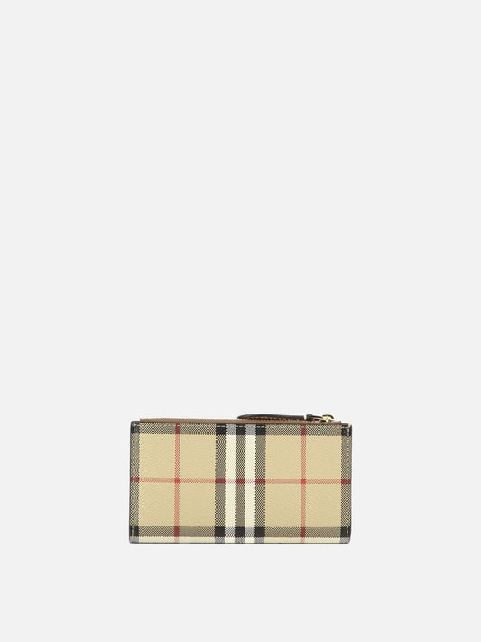 Wallets 71% polyurethane 16% polyester 12% cotton 1% acrylic  Beige - Burberry Women | PLP | VIETTI Online Store 
