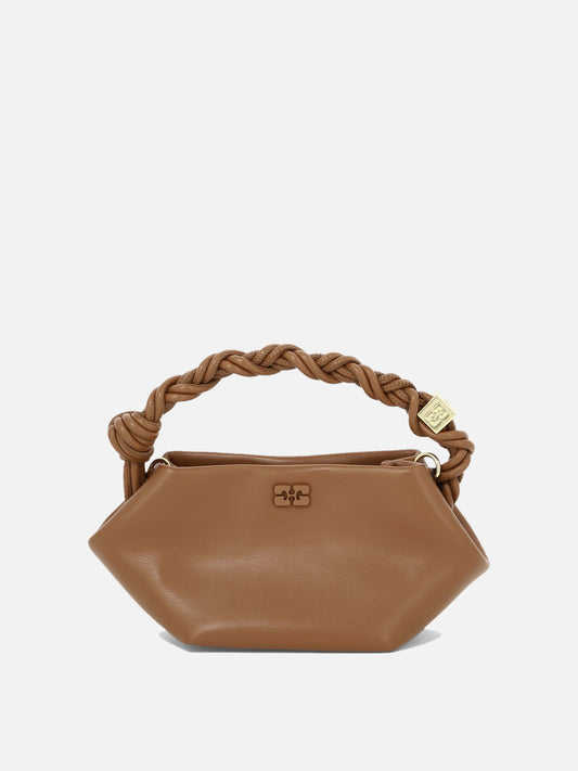 Small bags 65% recycled leather 19% polyurethane fibre 16% polyester  Brown - Ganni Women | PLP | VIETTI Online Store 
