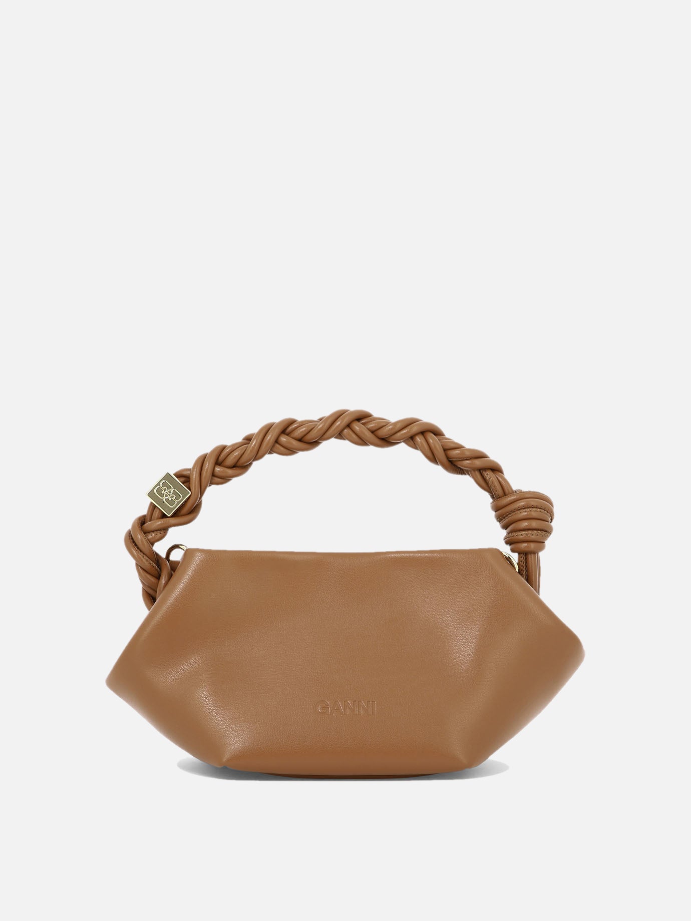 Small bags 65% recycled leather 19% polyurethane fibre 16% polyester  Brown - Ganni Women | PDP | VIETTI Online Store | Zoom-Modal_3
