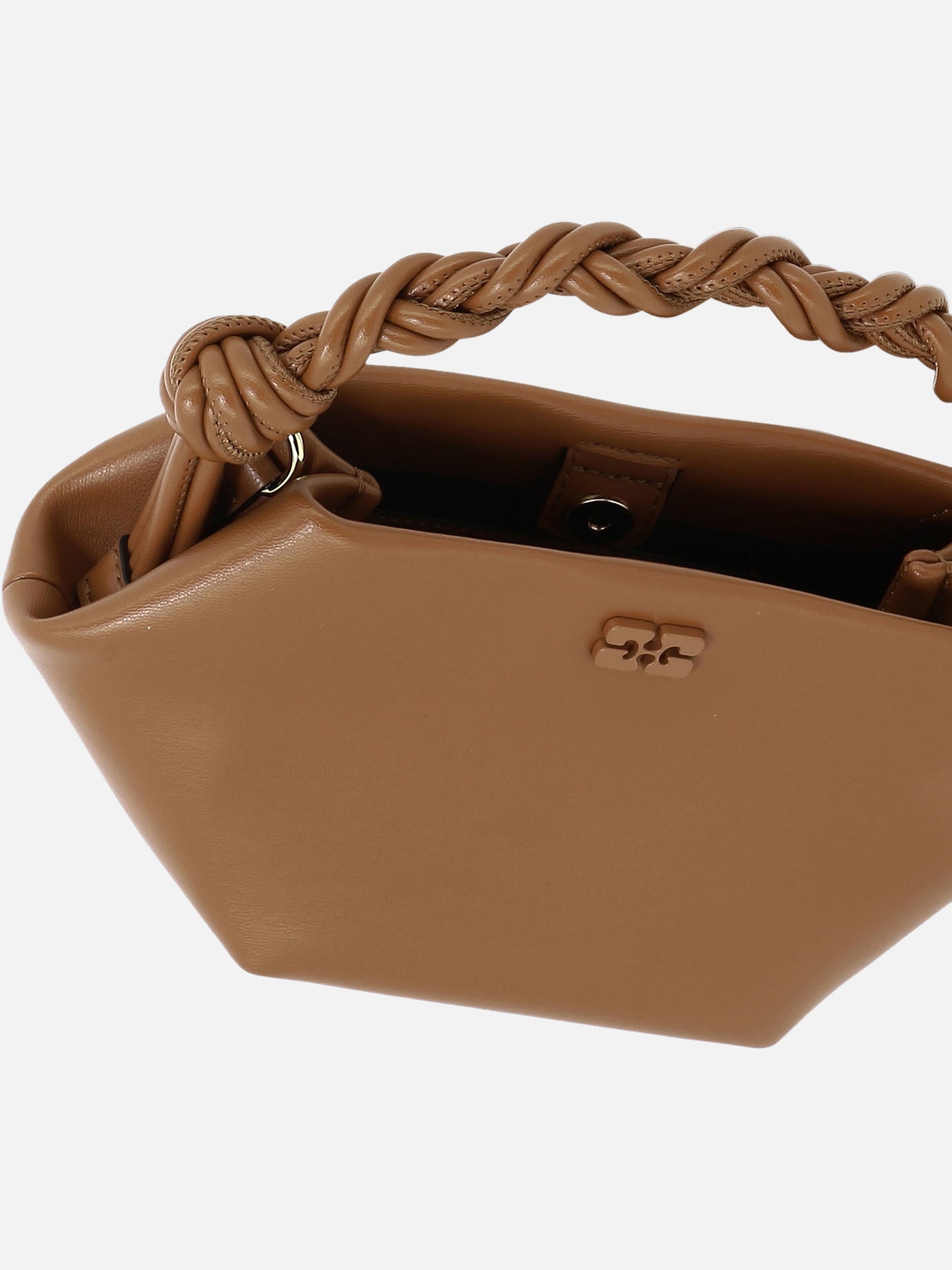 Small bags 65% recycled leather 19% polyurethane fibre 16% polyester  Brown - Ganni Women | PDP | VIETTI Online Store | thumbnail_5