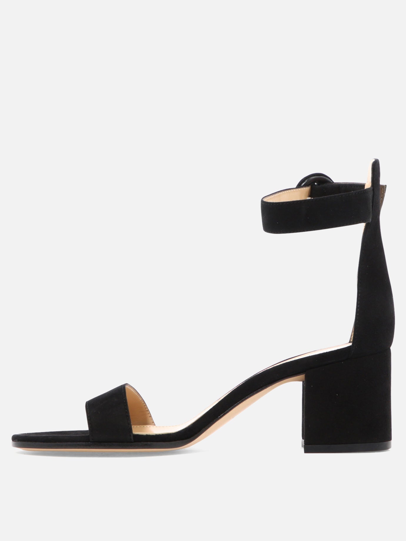 Heeled sandals 100% suede - 100% leather  Black - Gianvito Rossi Women | PDP | VIETTI Online Store | Zoom-Modal_3
