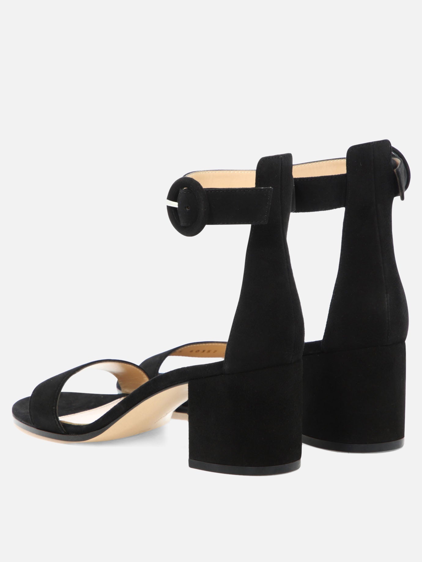 Heeled sandals 100% suede - 100% leather  Black - Gianvito Rossi Women | PDP | VIETTI Online Store | Zoom-Modal_4
