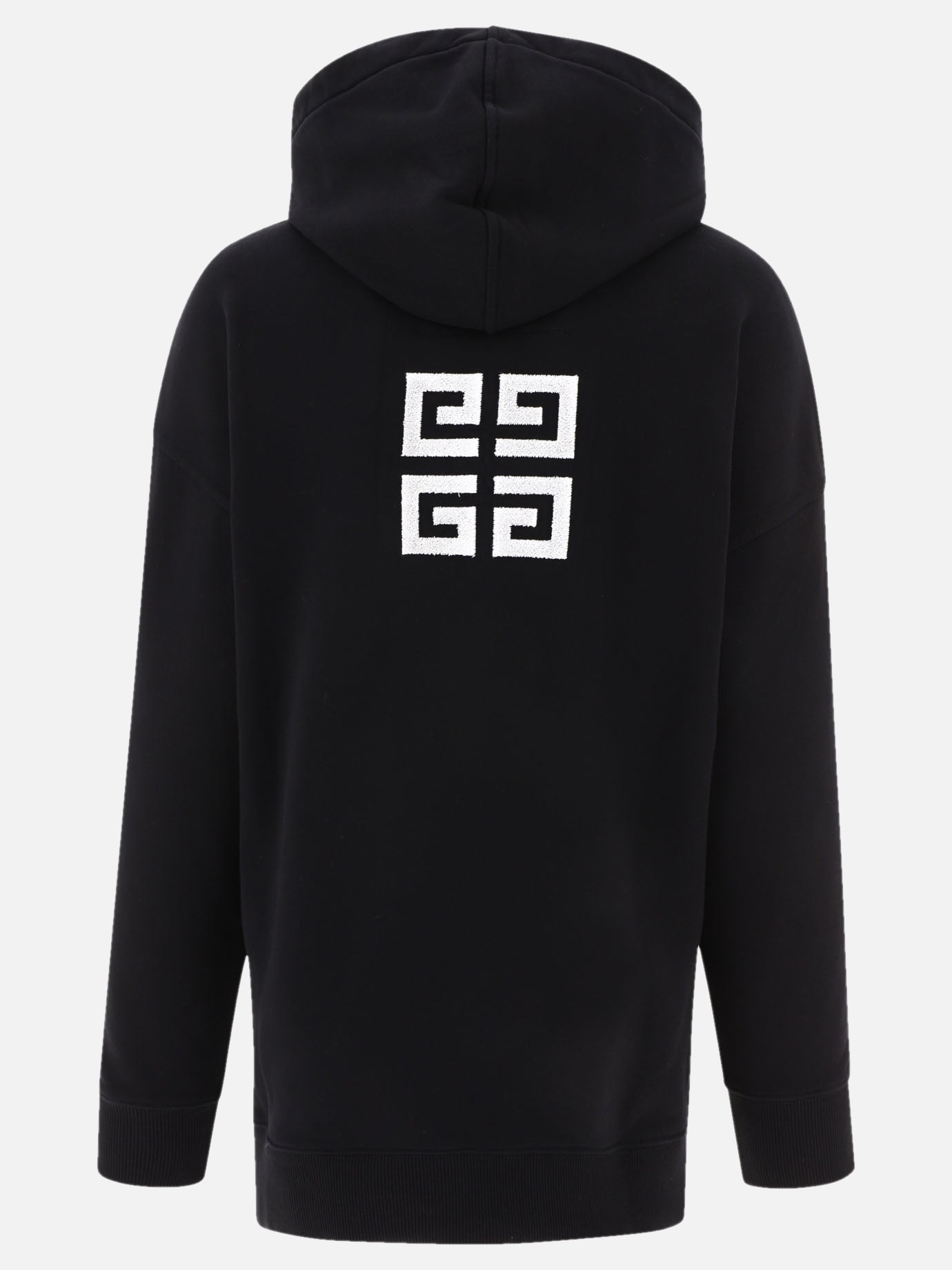 Flocked logo hoodie