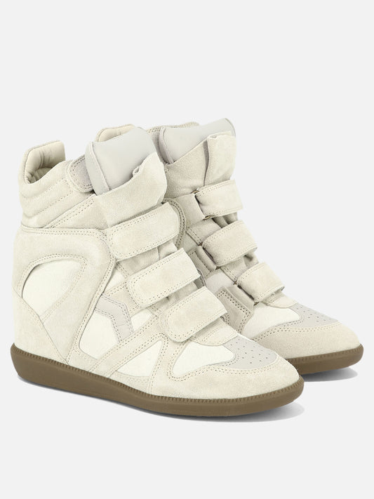 High top sneakers 100% leather - 100% rubber  Beige - Isabel Marant Women | PLP | VIETTI Online Store | 2
