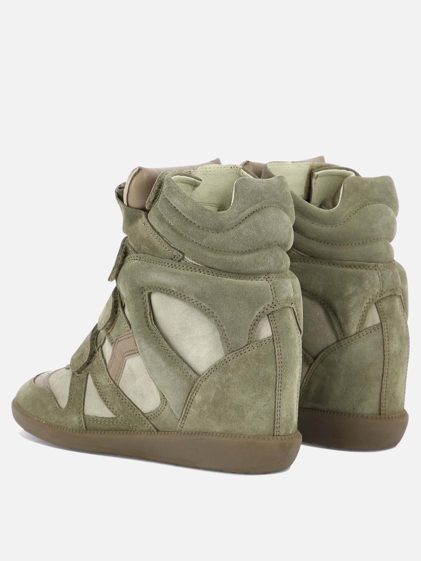 High top sneakers 100% suede - 100% rubber  Green - Isabel Marant Women | PDP | VIETTI Online Store | Zoom-Modal_4
