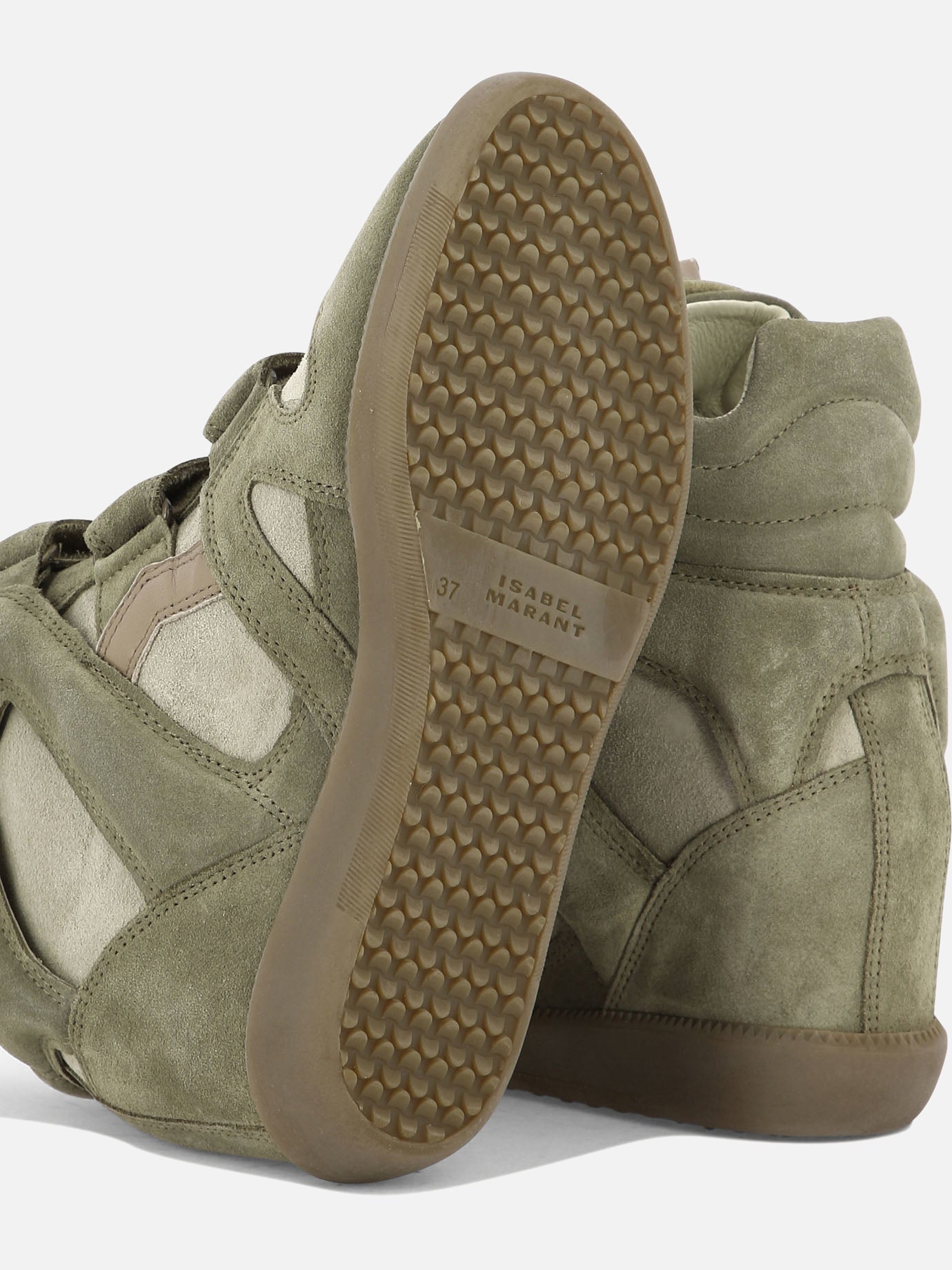 High top sneakers 100% suede - 100% rubber  Green - Isabel Marant Women | PDP | VIETTI Online Store | thumbnail_5