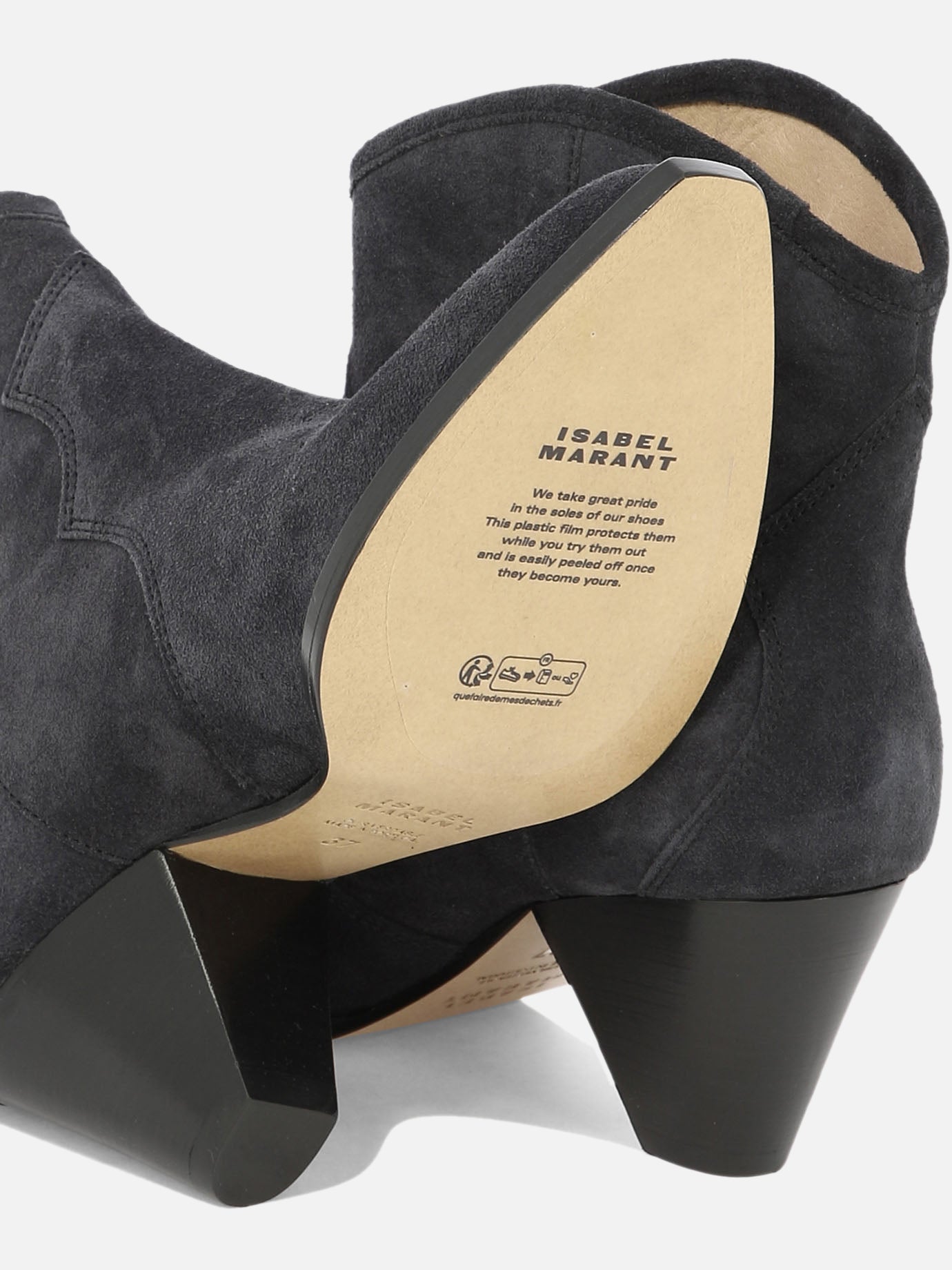 Cowboy 100% suede - 100% rubber  Black - Isabel Marant Women | PDP | VIETTI Online Store | Zoom-Modal_5

