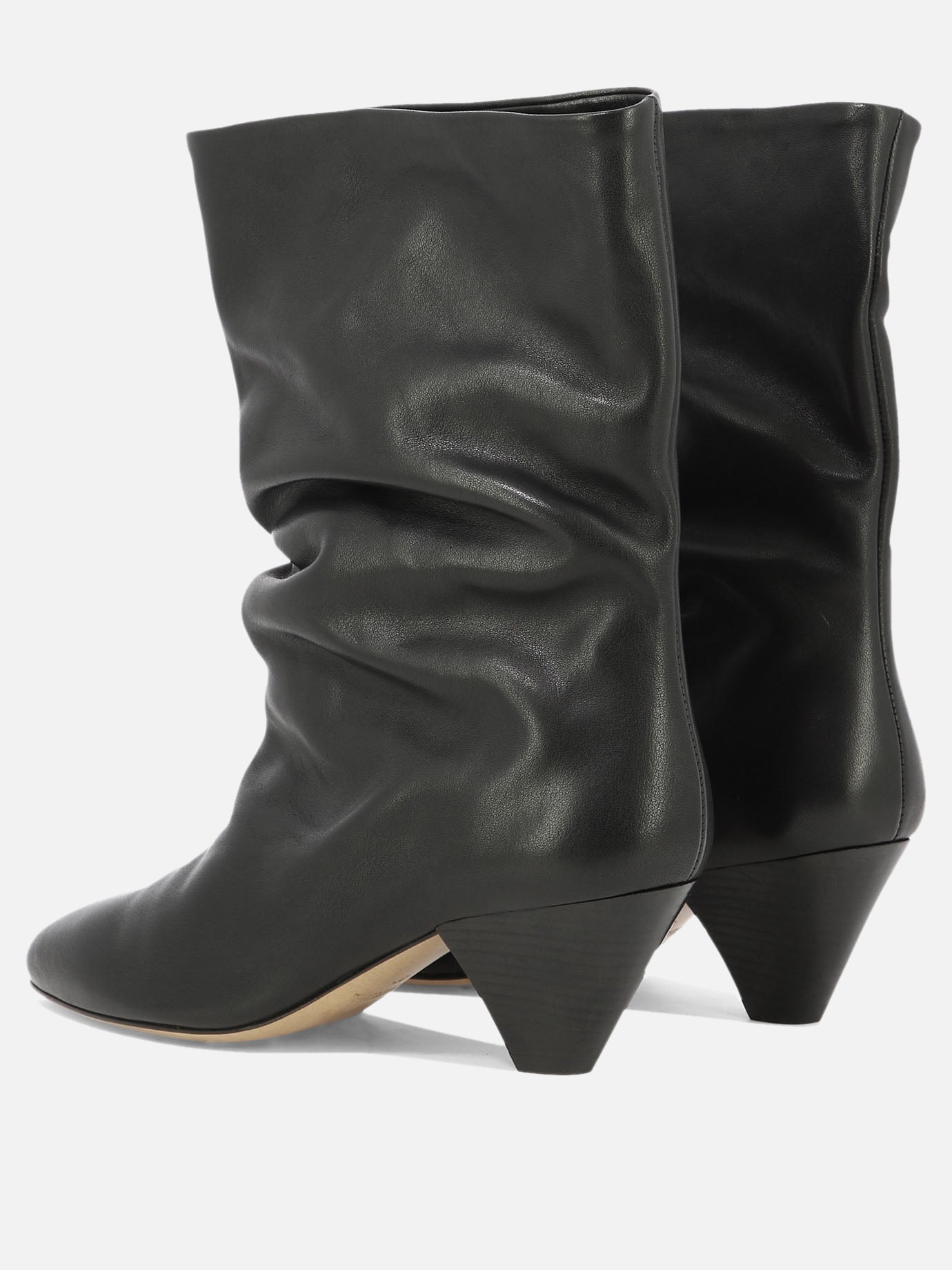 Pull-on boots 100% leather - 100% leather  Black - Isabel Marant Women | PDP | VIETTI Online Store | Zoom-Modal_4
