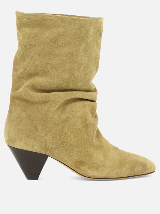 Pull-on boots 100% suede - 100% leather  Beige - Isabel Marant Women | PLP | VIETTI Online Store 
