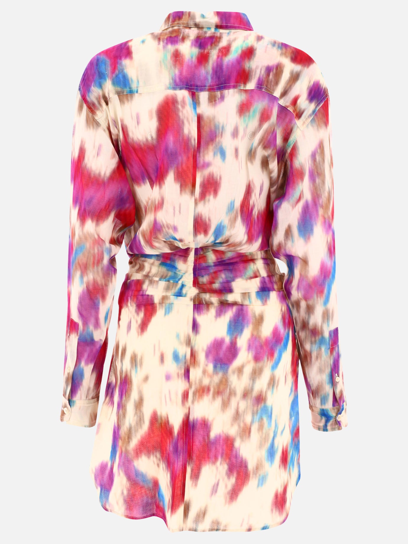 Mini dresses 100% cotton  Fuchsia - Marant Étoile Women | PDP | VIETTI Online Store | thumbnail_2