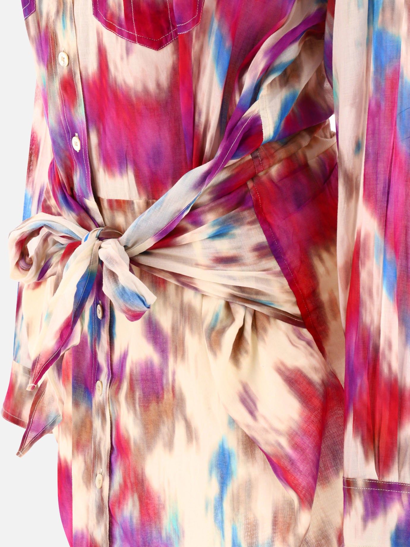 Mini dresses 100% cotton  Fuchsia - Marant Étoile Women | PDP | VIETTI Online Store | Zoom-Modal_4
