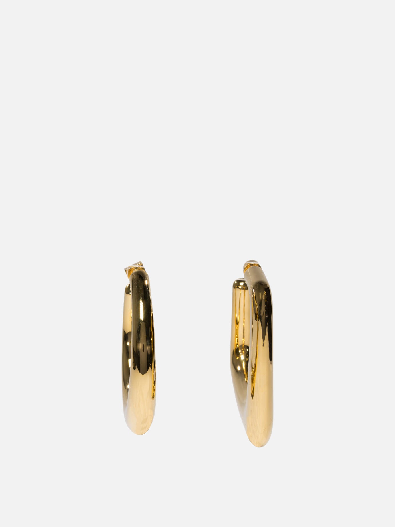 Jacquemus "Les Grandes Creoles Ovalo" earrings Gold