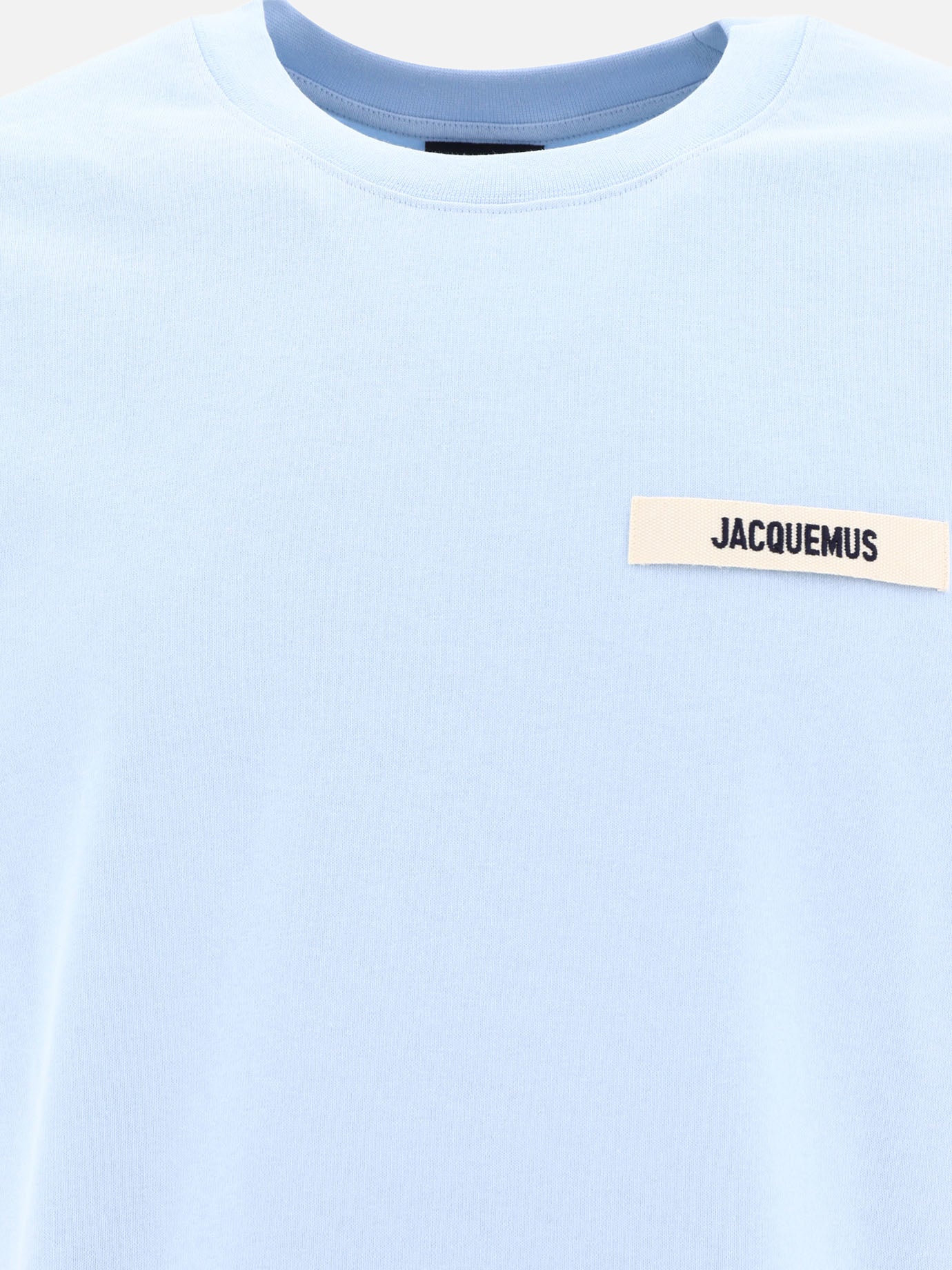Crewneck t-shirts 100% cotton  Light blue - Jacquemus Men | PDP | VIETTI Online Store | thumbnail_3