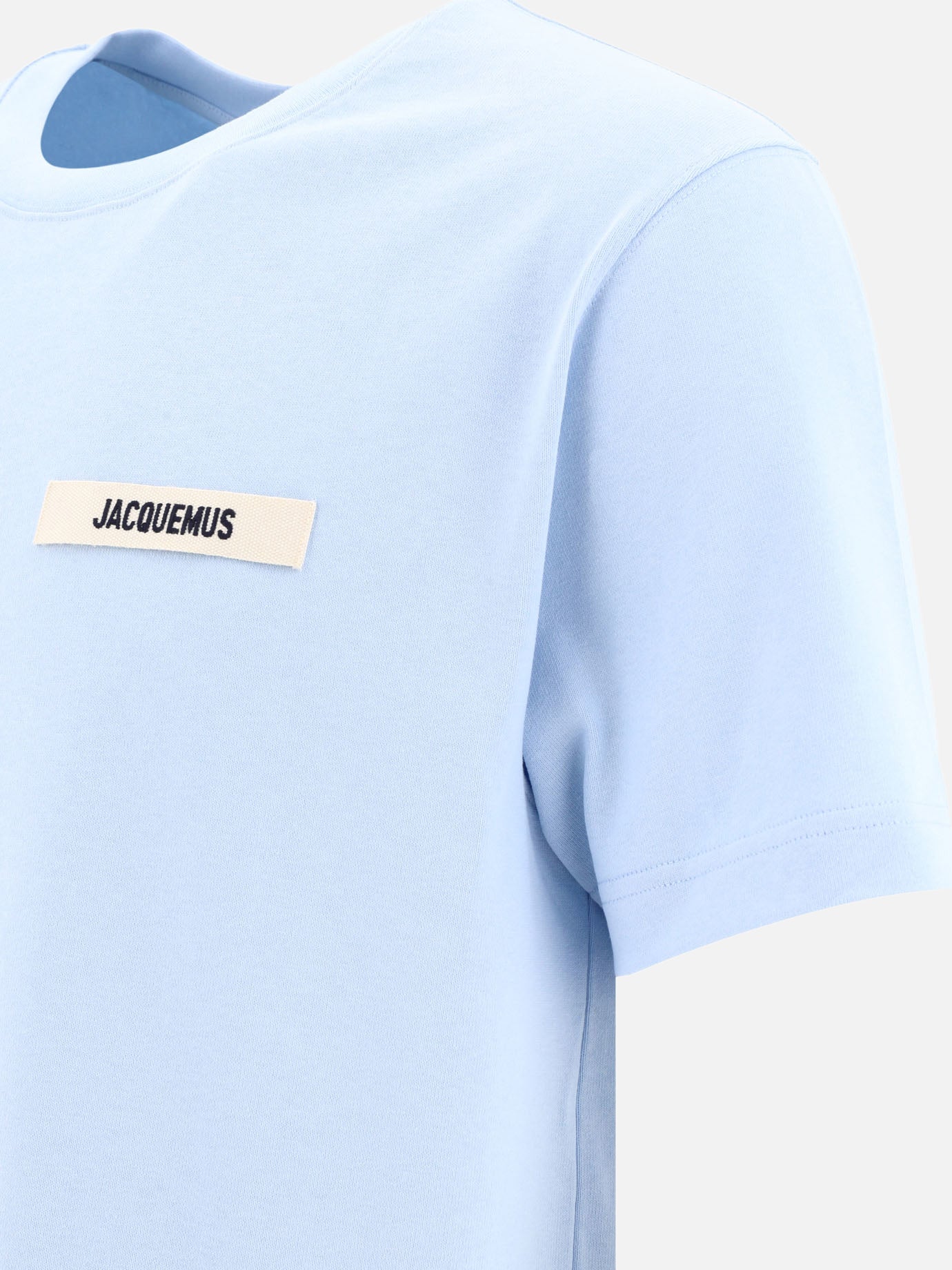 Crewneck t-shirts 100% cotton  Light blue - Jacquemus Men | PDP | VIETTI Online Store | Zoom-Modal_4
