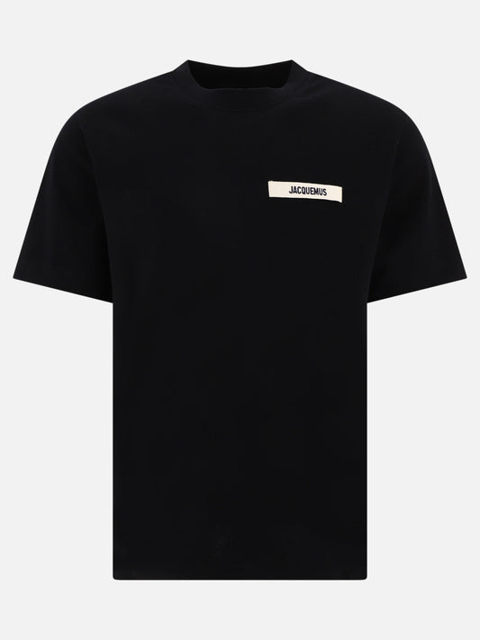 Crewneck t-shirts 100% cotton  Black - Jacquemus Men | PLP | VIETTI Online Store 
