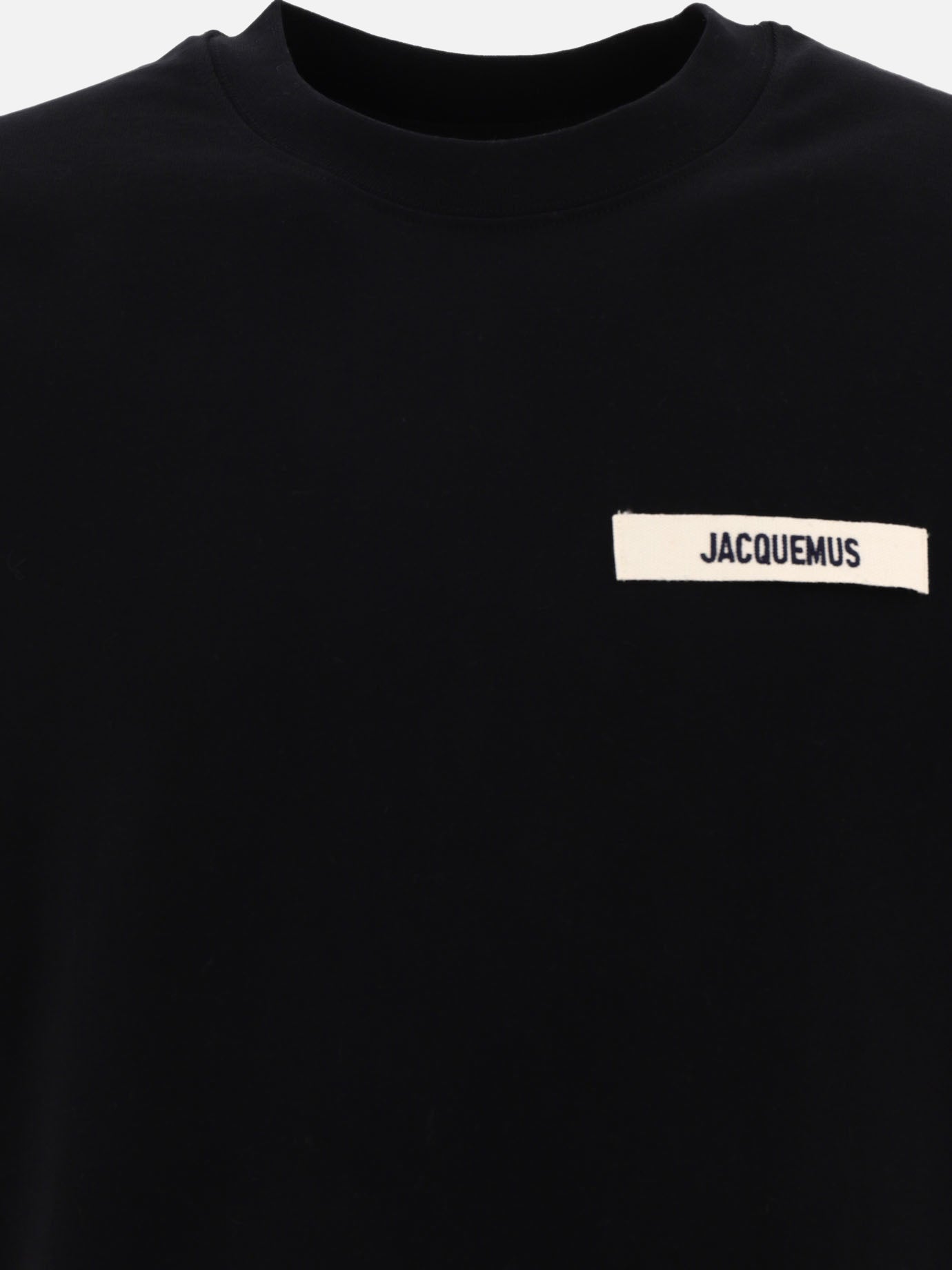 Crewneck t-shirts 100% cotton  Black - Jacquemus Men | PDP | VIETTI Online Store | thumbnail_3