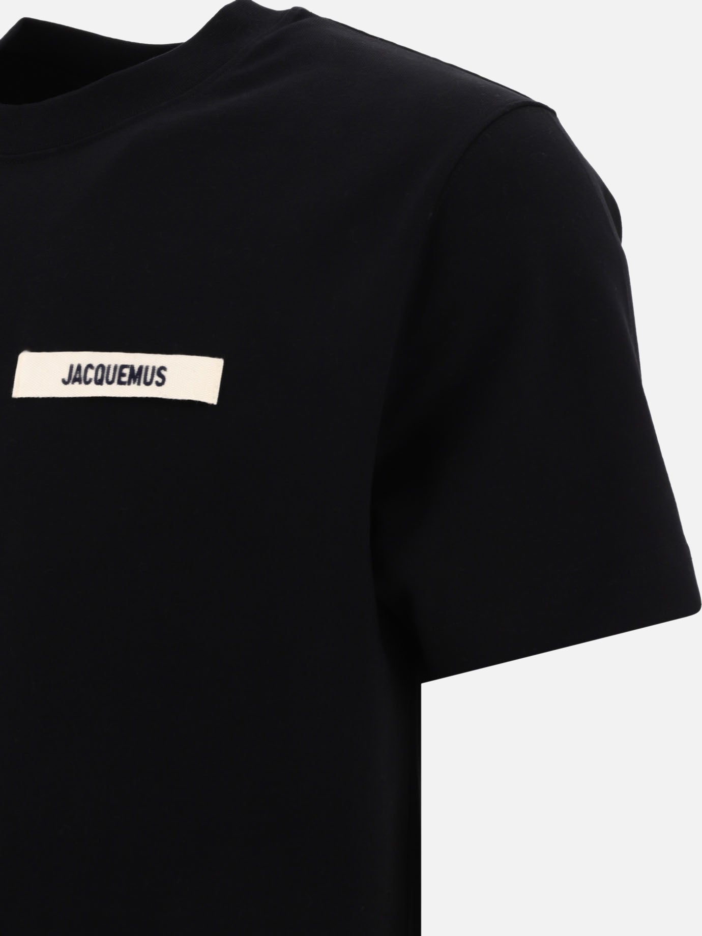 Crewneck t-shirts 100% cotton  Black - Jacquemus Men | PDP | VIETTI Online Store | Zoom-Modal_4
