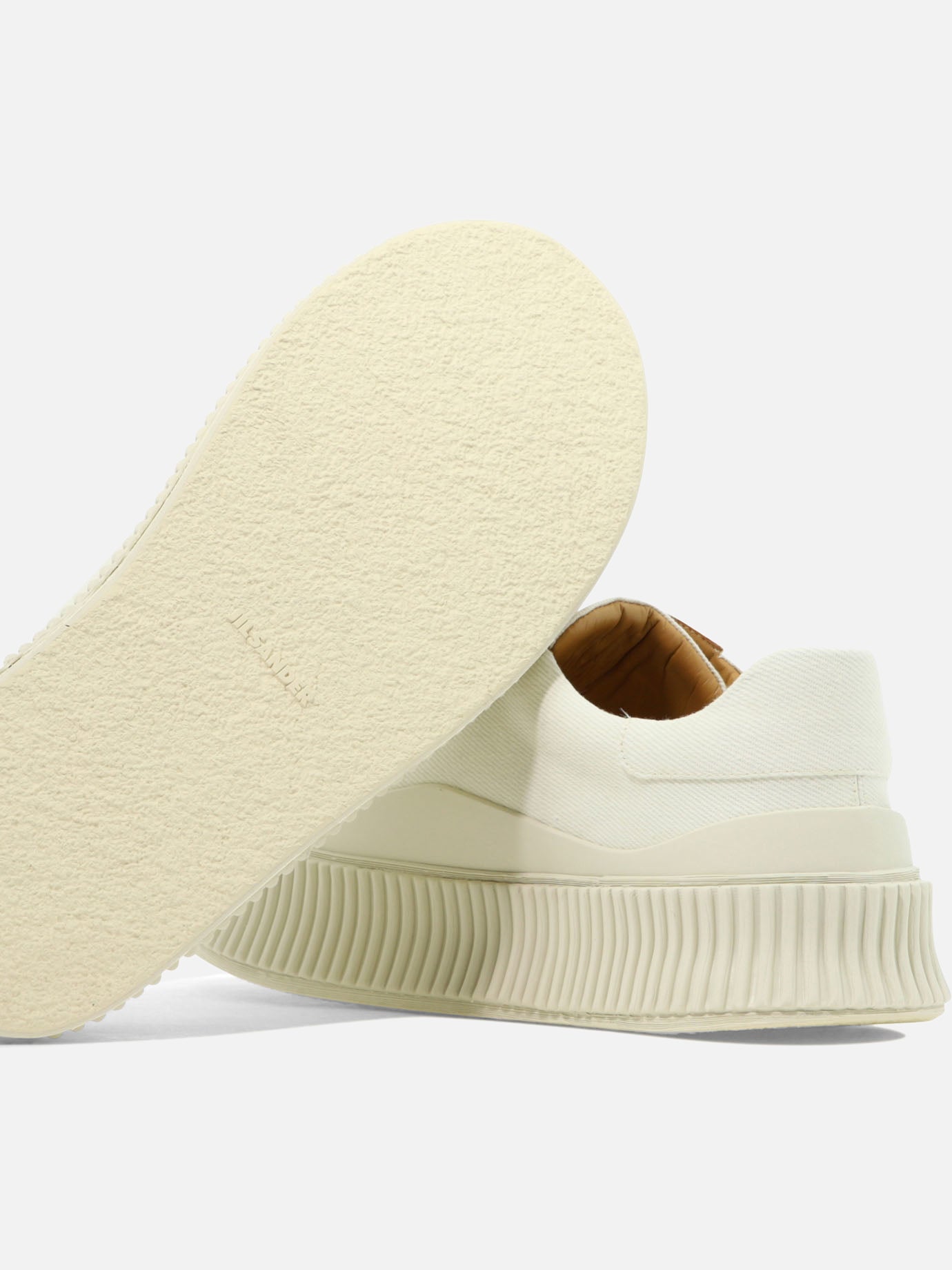 Low top sneakers 80% cotton 20% rubber - 100% rubber  White - Jil Sander Men | PDP | VIETTI Online Store | thumbnail_5