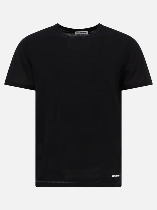 Crewneck t-shirts 100% cotton  Black - Jil Sander Men | PLP | VIETTI Online Store 
