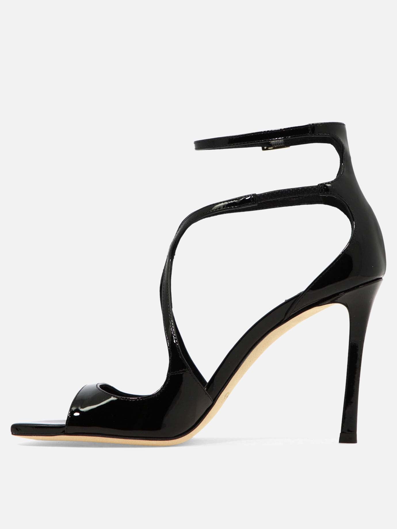 Heeled sandals 100% leather - 100% leather  Black - Jimmy Choo Women | PDP | VIETTI Online Store | thumbnail_3