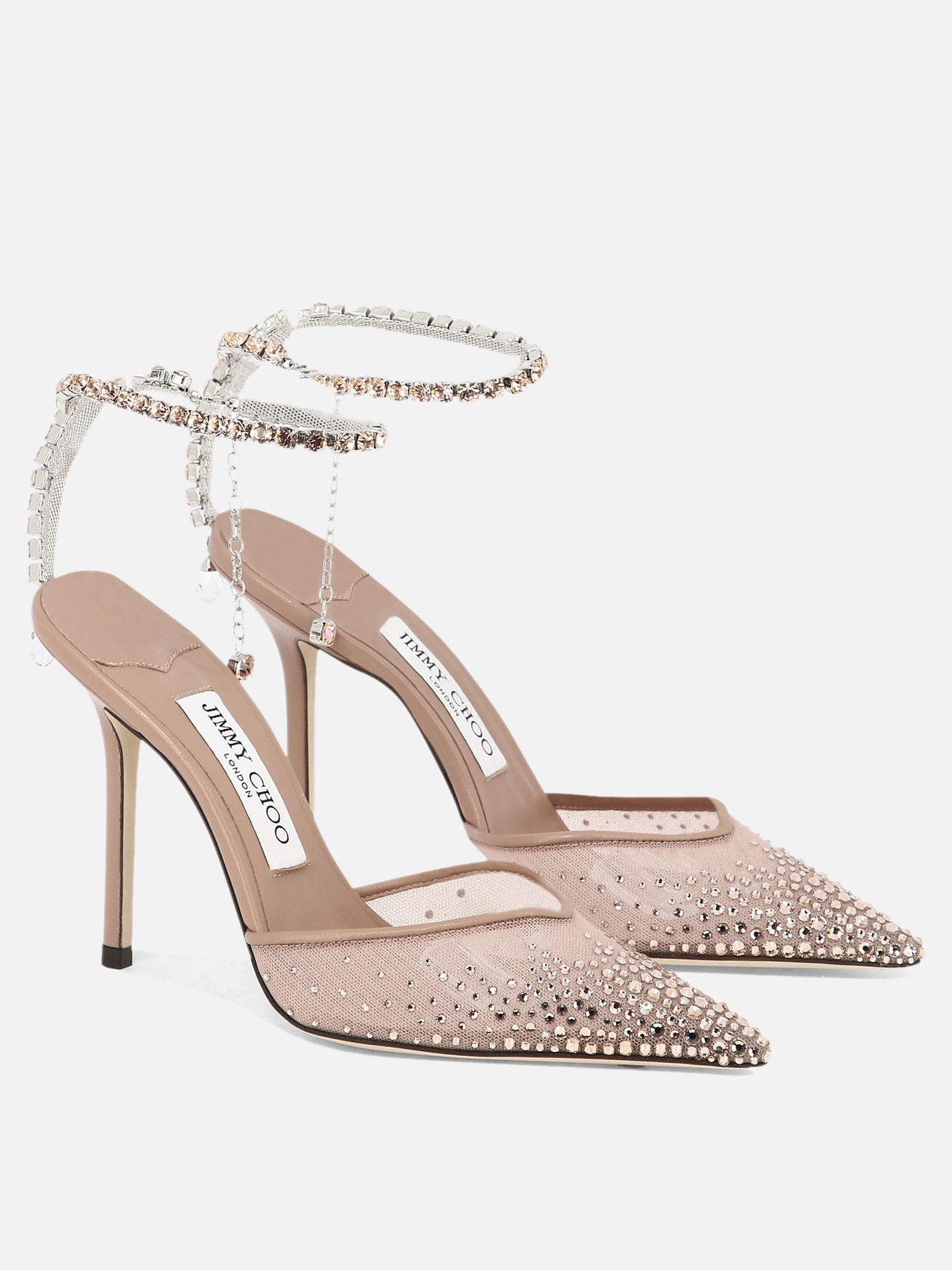 Pumps 90% textile - 10% leather - 100% leather  Pink - Jimmy Choo Women | PDP | VIETTI Online Store | thumbnail_2