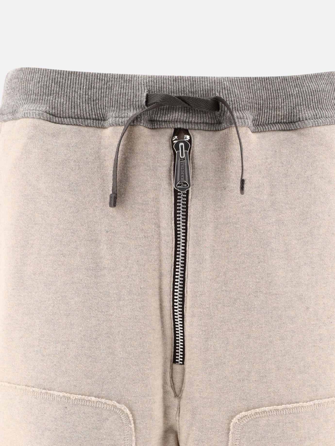 KAPITAL Sport trousers with zip Beige