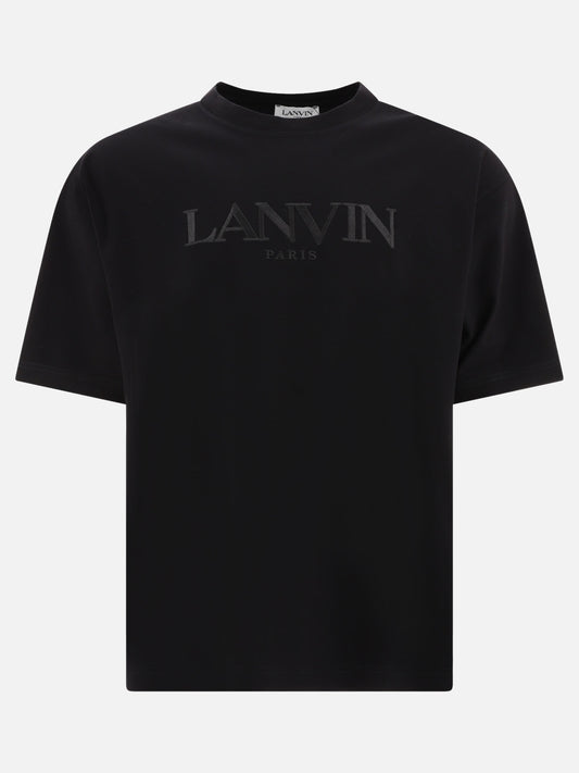 Crewneck t-shirts 100% cotton  Black - Lanvin Men | PLP | VIETTI Online Store 
