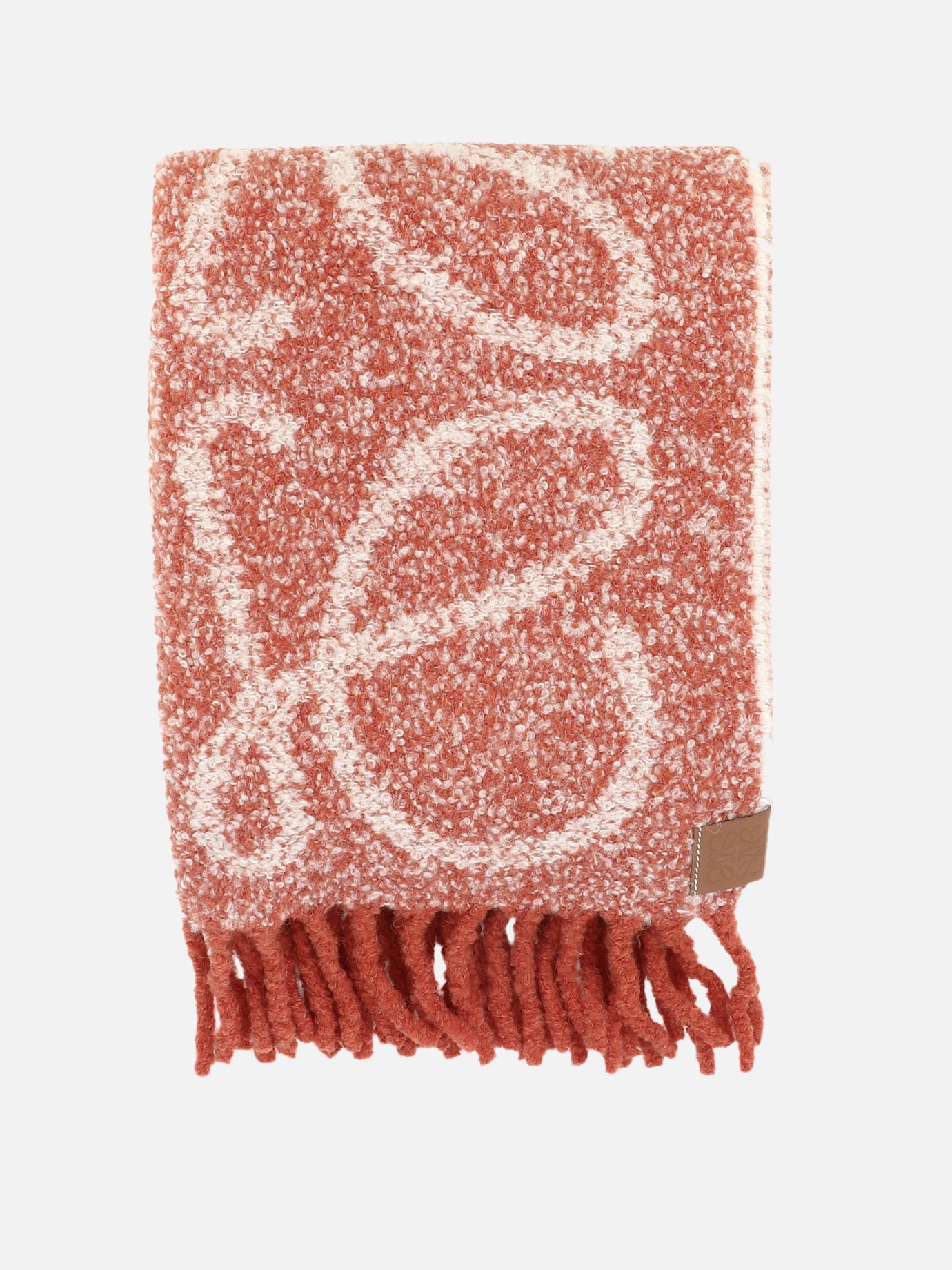 Fringed scarves 57% alpaca 23% wool 15% polyamide 5% leather  Red - Loewe Women | PDP | VIETTI Online Store | thumbnail