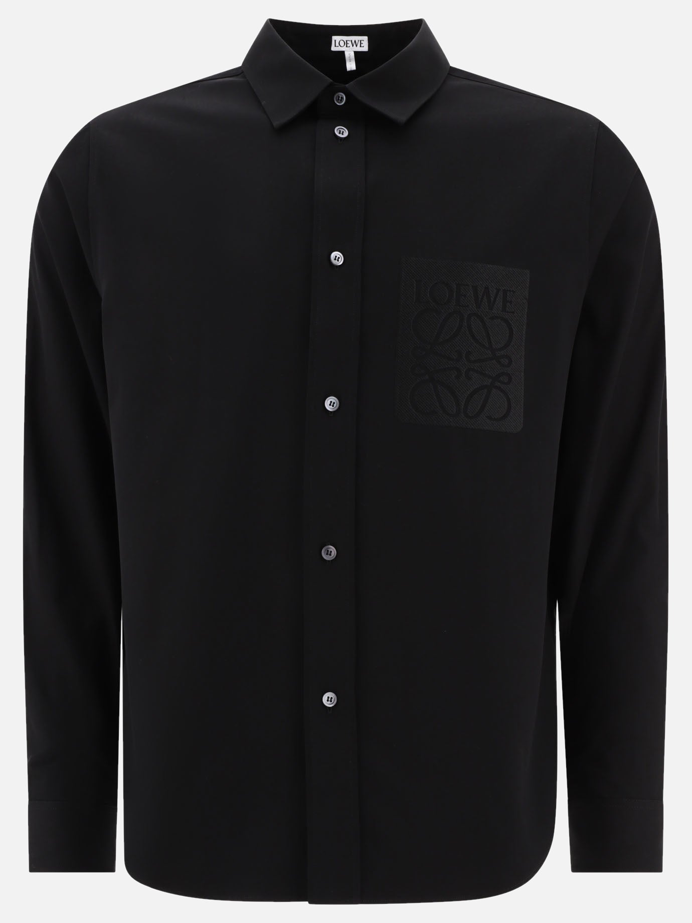 Casual shirts 95% cotton 5% polyester  Black - Loewe Men | PDP | VIETTI Online Store | thumbnail