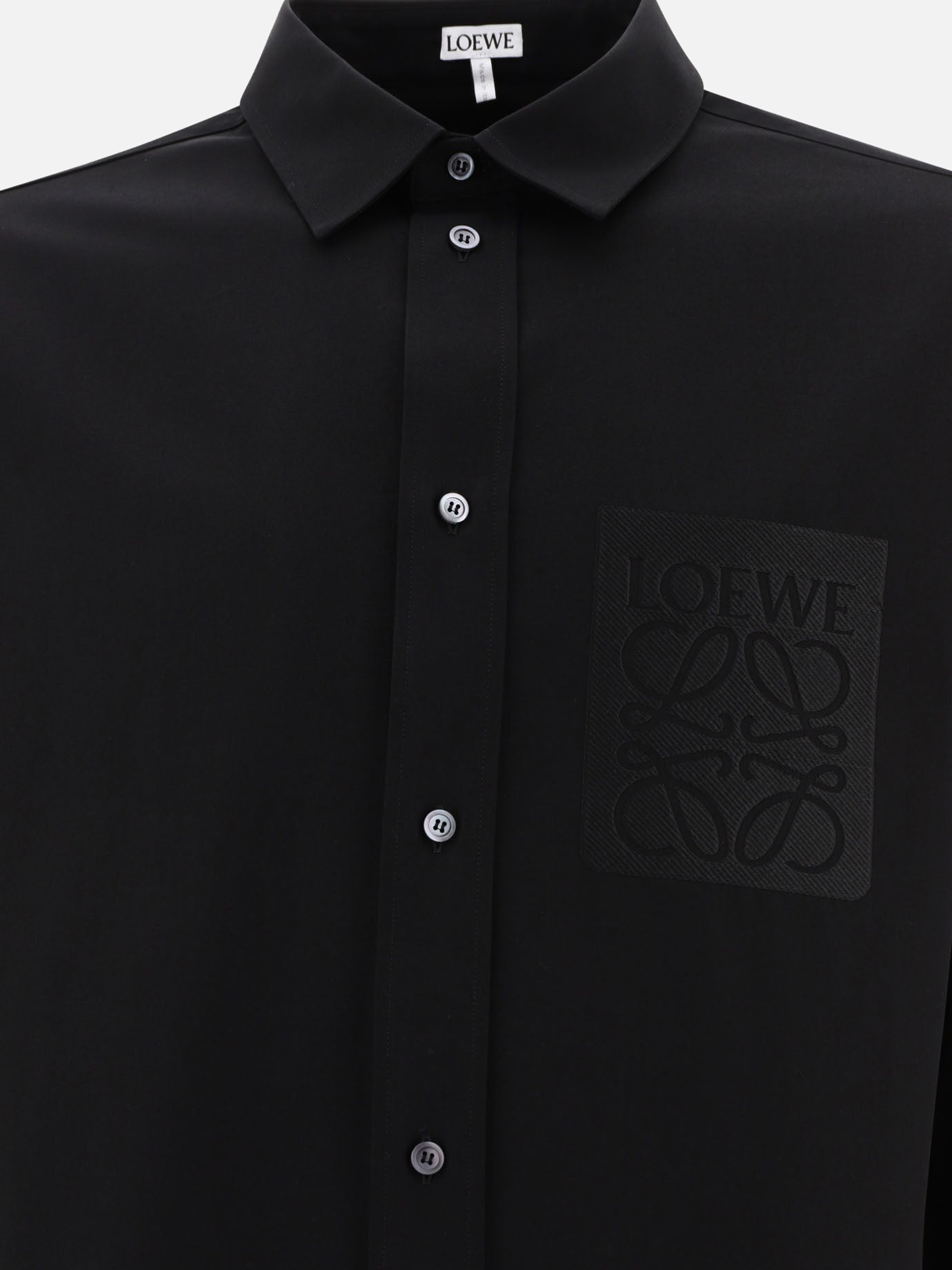Casual shirts 95% cotton 5% polyester  Black - Loewe Men | PDP | VIETTI Online Store | thumbnail_3