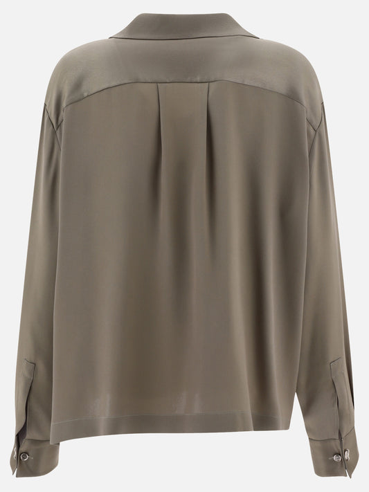 Casual shirts 90% silk 10% polyester  Green - Loewe Women | PLP | VIETTI Online Store | 2
