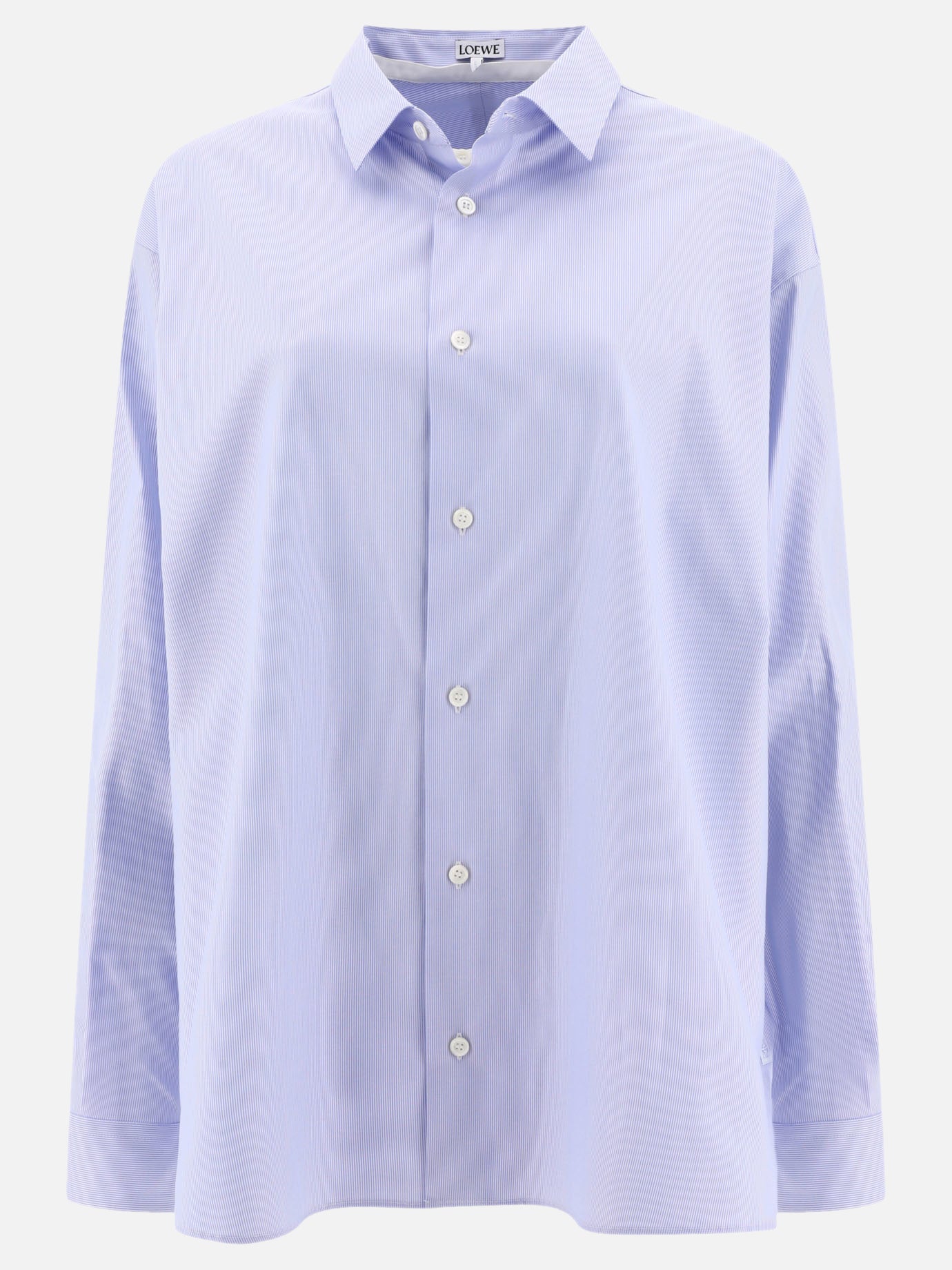 Formal shirts 83% cotton 17% silk  Light blue - Loewe Women | PDP | VIETTI Online Store | thumbnail