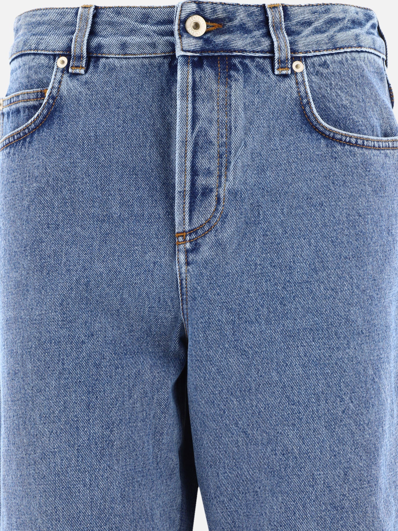 Straight-leg jeans 98% cotton 2% leather  Blue - Loewe Women | PDP | VIETTI Online Store | Zoom-Modal_3
