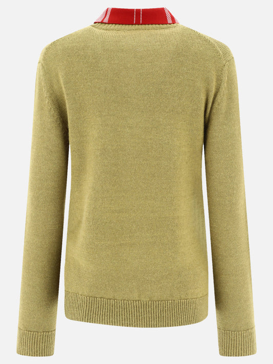 V neck sweaters Solid colour  Green - Loewe Women | PDP | VIETTI Online Store | 2
