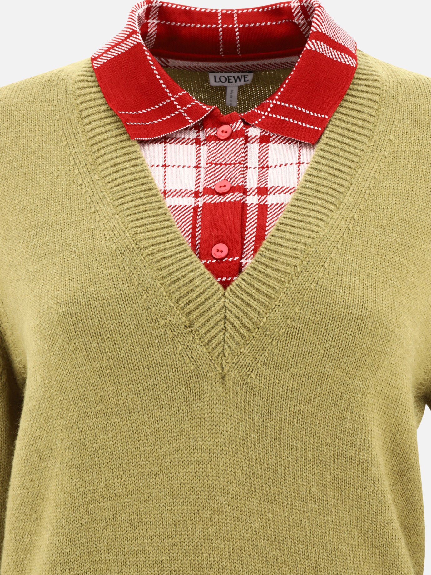 Loewe &quot;Trompe l&#39;oeil&quot; sweater 19447594_XS Green thumbnail_3