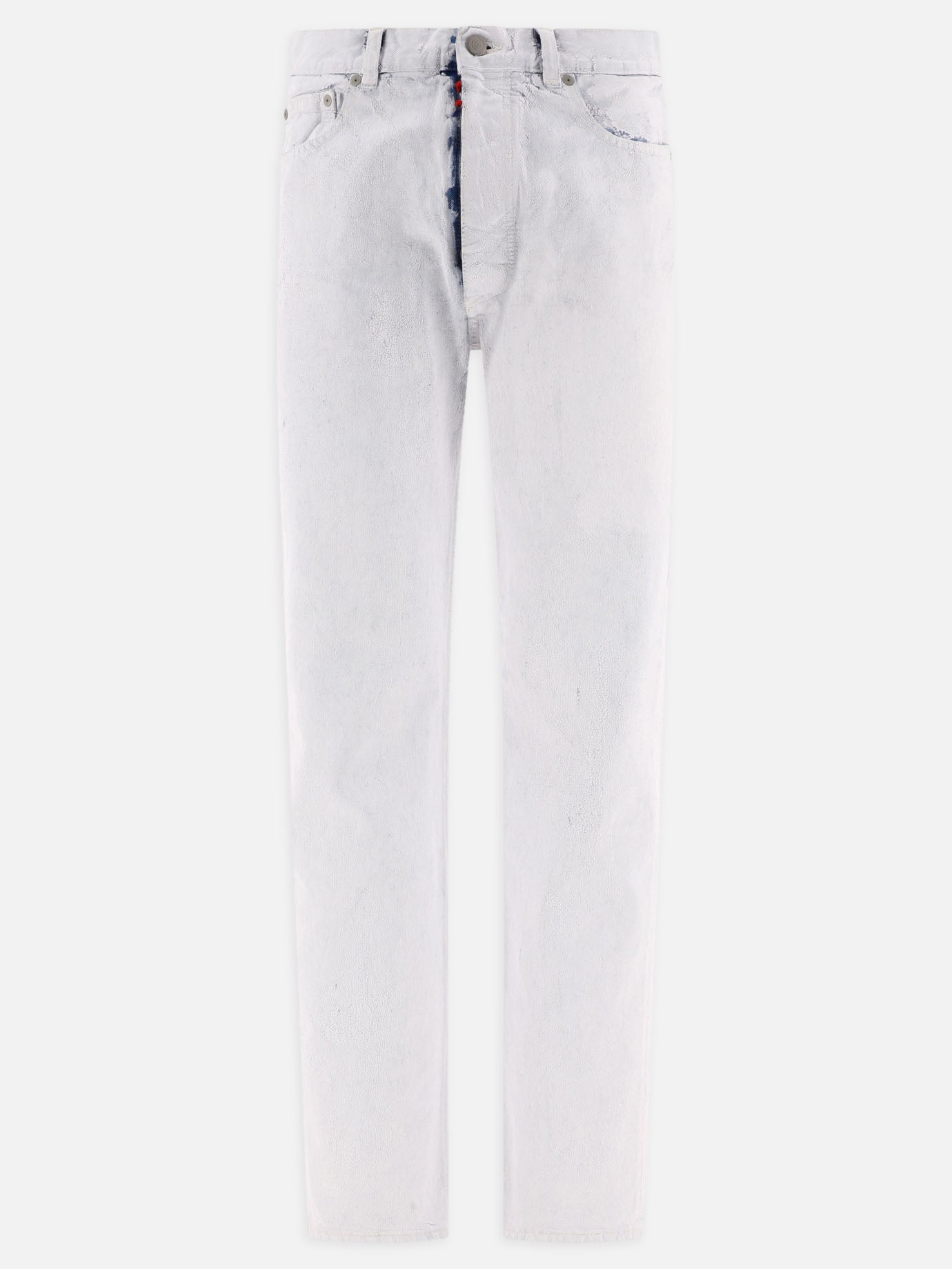 Straight-leg jeans 100% cotton  Light blue - Maison Margiela Men | PDP | VIETTI Online Store | thumbnail