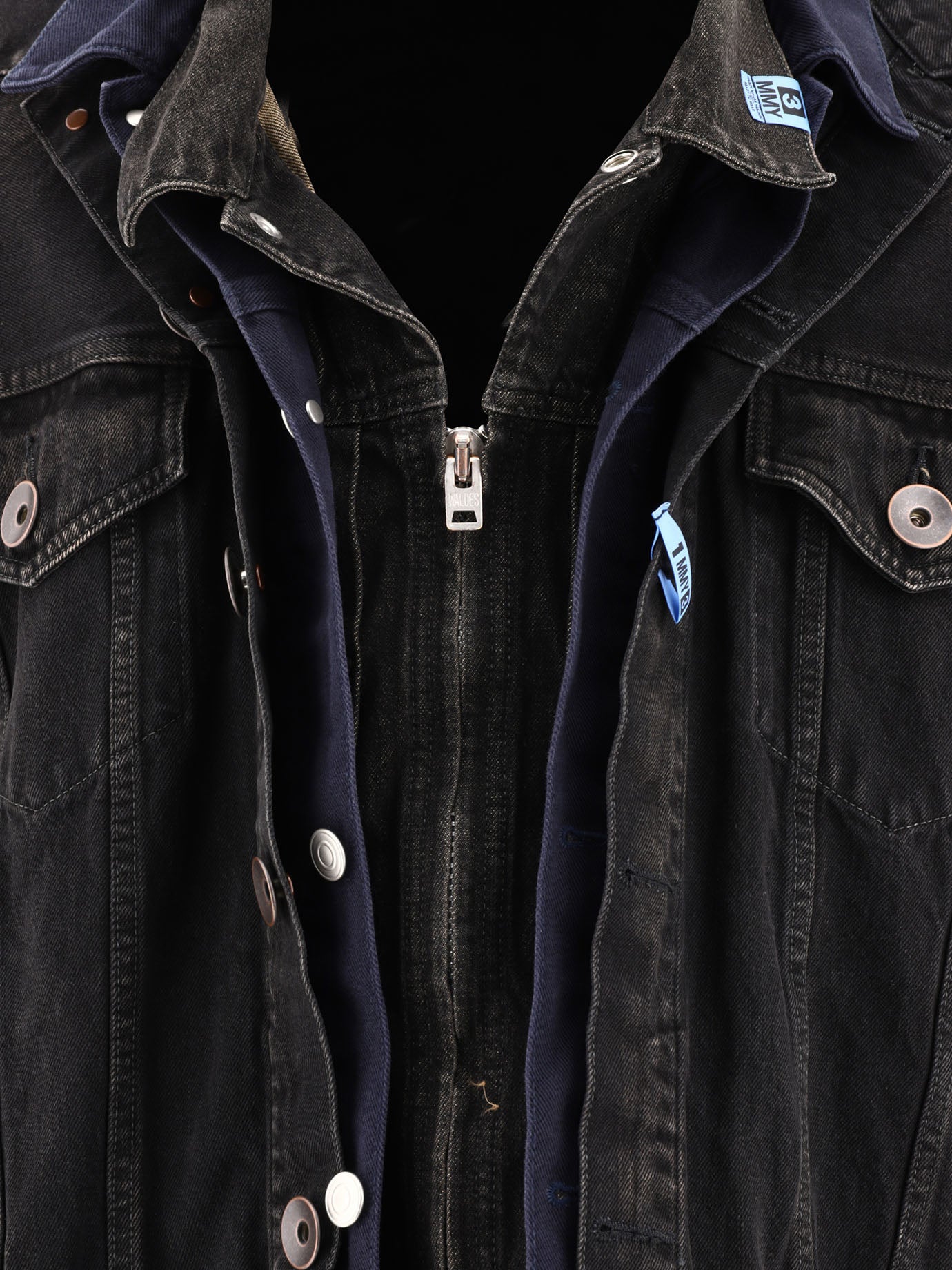 Denim jackets 100% cotton  Black - Maison Mihara Yasuhiro Men | PDP | VIETTI Online Store | thumbnail_3