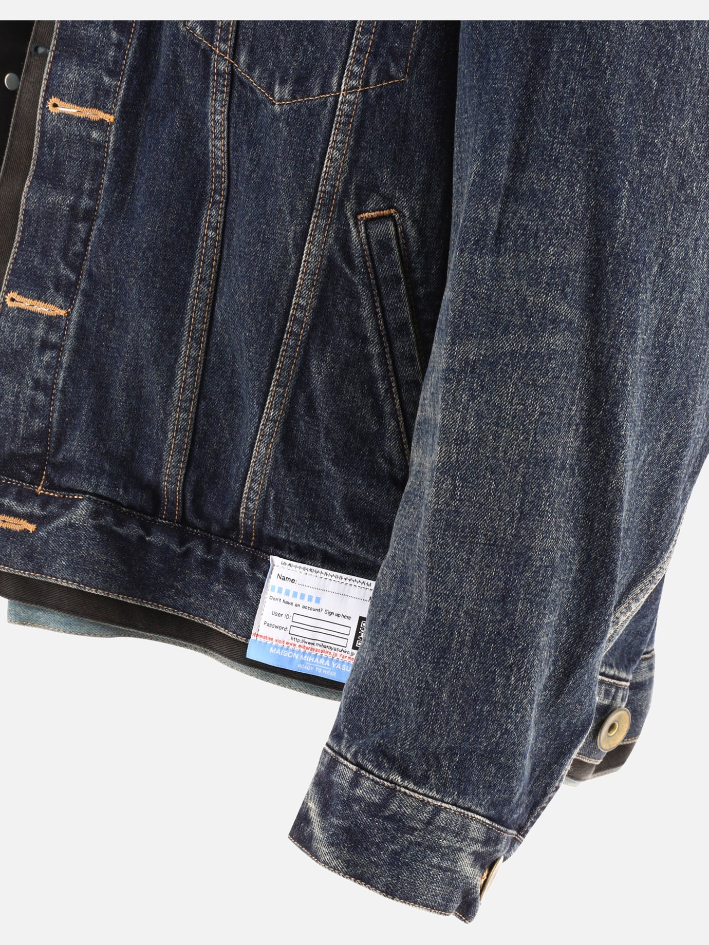 Denim jackets 100% cotton  Light blue - Maison Mihara Yasuhiro Men | PDP | VIETTI Online Store | Zoom-Modal_4
